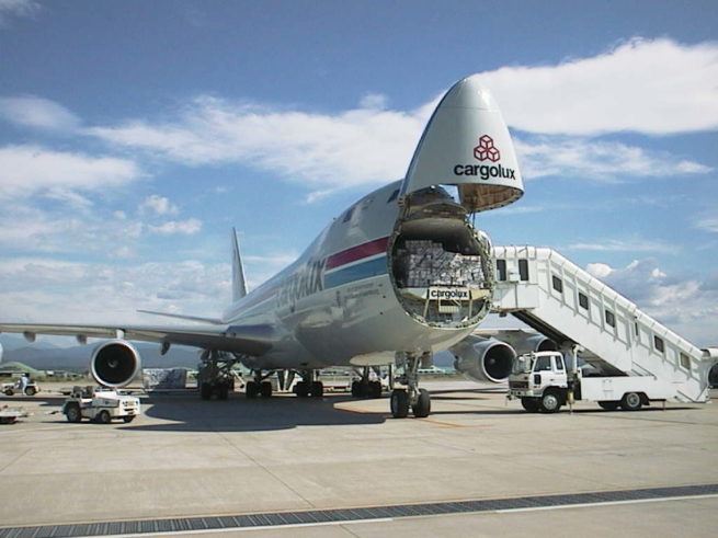 Boeing 747-400F cargo aircraft for Atlantic City charter