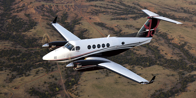 Beechcraft King Air 250 cabin for Atlantic City charter