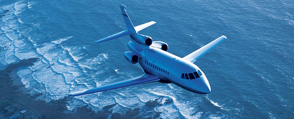 Dassault Falcon 900EX cabin for Atlantic City charter