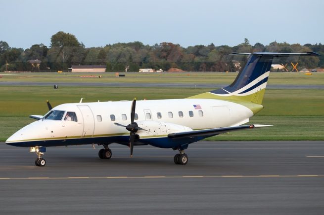 Embraer EMB-120 Brasilia cargo aircraft for Atlantic City charter