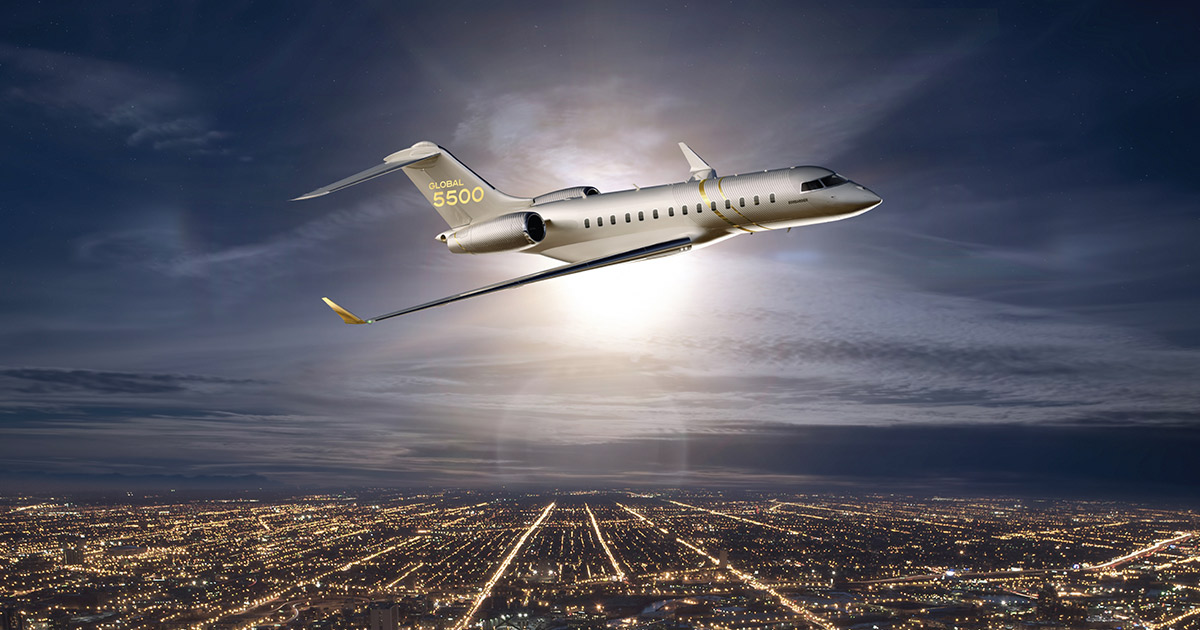 Atlantic City Bombardier Global 5500 Charter