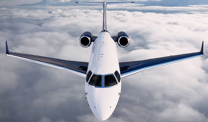 Embraer Legacy 450 cabin for Atlantic City charter