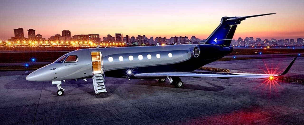 Embraer Legacy 500 view for Atlantic City charter